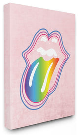 Stupell Ind. Rainbow Mouth Oversized Canvas Wall Art, 24x30