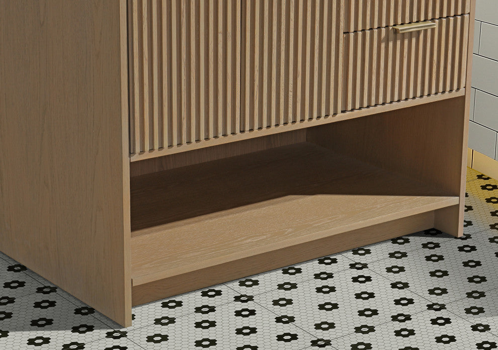 Ari Kitchen and Bath San Diego Bath Vanity, Oak, 36", Freestanding