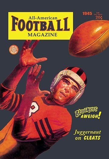 All - American Football Magazine - Gallery Wrapped Canvas Art 28" x 42"