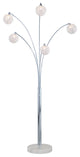 Manhattan Handcrafted Crystal Arched Floor Lamp