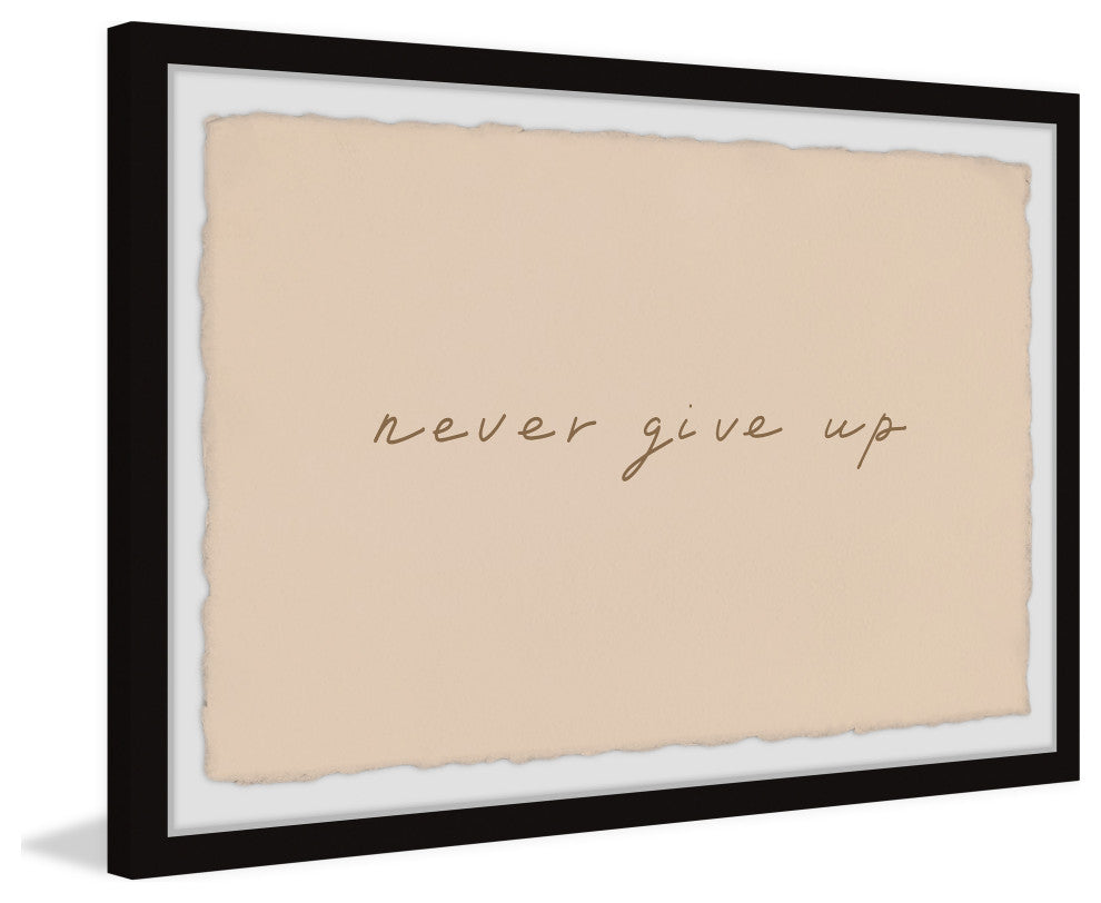 "Never Give Up II" Framed Painting Print, 24x16
