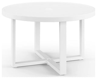 Newport Aluminum Made Round Outdoor Dining Table