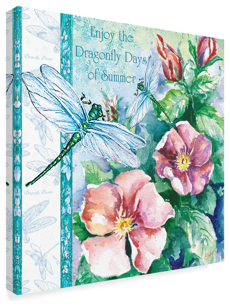 "Natures Dragonfly Days" by Sher Sester, Canvas Art, 24"x24"