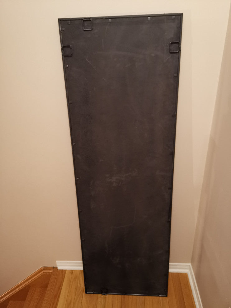 metal wall or floor mirror