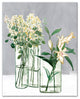 Yellow Flowers in Glass Vases 16x20 Canvas Wall Art