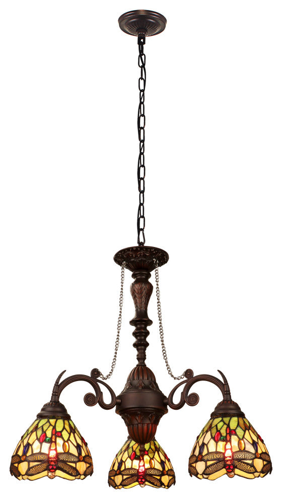 Anisoptera Purity 3-Light Mini Chandelier 24" Wide
