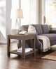 Chapel Farm House End Table in Rustic Brown Reclaimed Wood