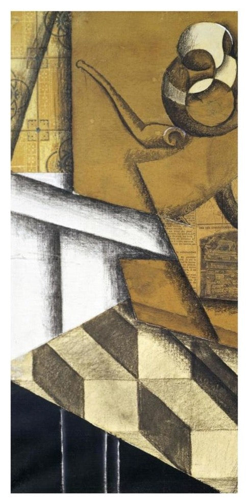 "Teacups (left)" Digital Paper Print by Juan Gris, 19"x38"