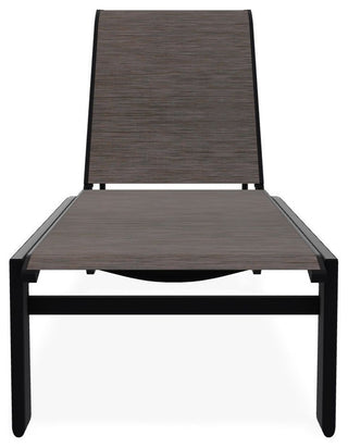 Kendall Sling Stackable Outdoor Chaise Lounge, James/Black