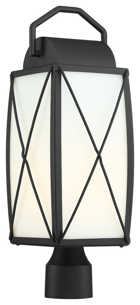 Fairlington 1 Light Outdoor Post Lantern, Black
