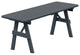Pressure Treated Pine Traditional Picnic Table, Charcoal Stain, 8 Foot, No Umbrella Hole