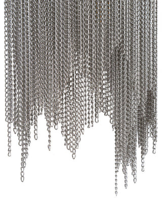 LNC Shoebill 7" Draped Chain Wall Sconces, Brass/Silver