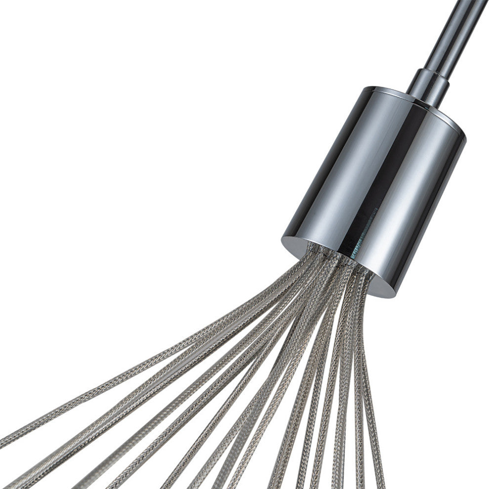 19-Light Modern LED Glass Cluster Bubble Chandelier