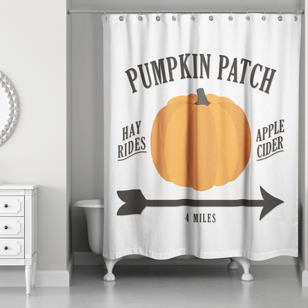 Pumpkin Patch Shower Curtain