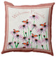 Welcome Friends Decorative Throw Pillow, Rusty Mauve, 18"x18"