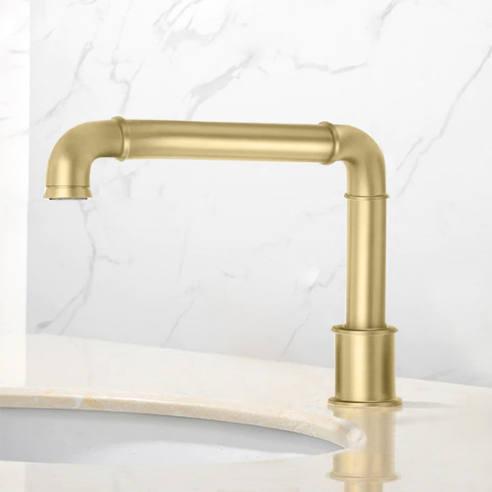 Fontana Commercial Brushed Gold Automatic Sensor Hands Free Faucet