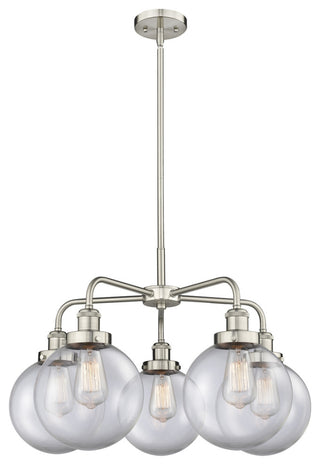 Innovations Whitney 5 26" Chandelier Satin Nickel