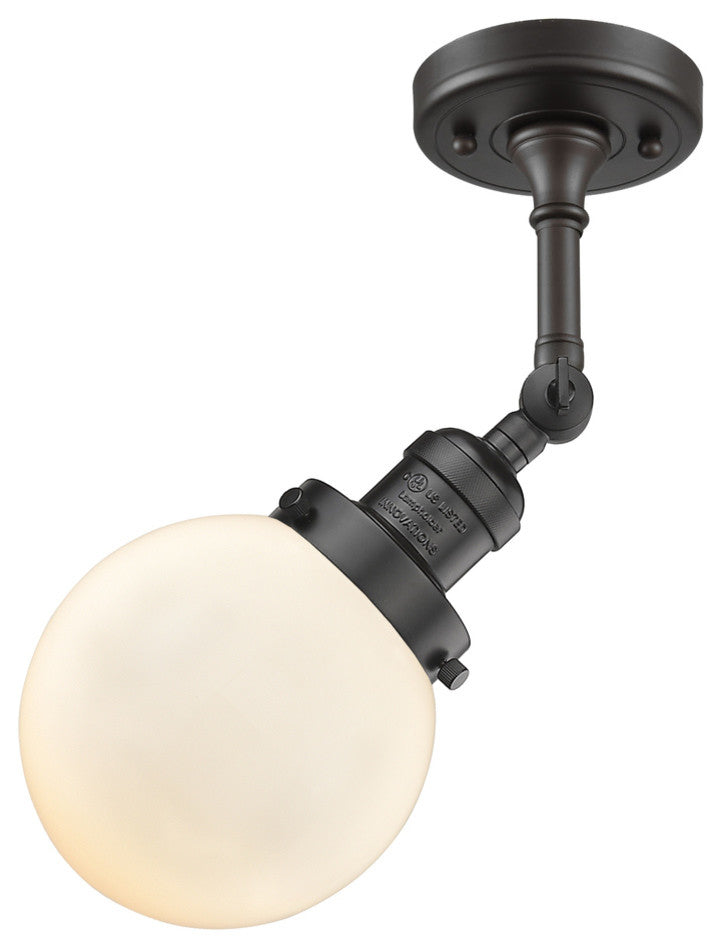 Innovations Lighting 201F-Ob-G201-6-Led 1 Light Dimmable Led Semi-Flush Mount
