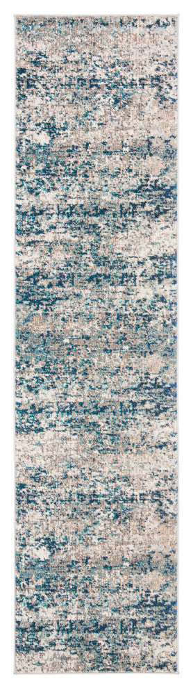 Safavieh Madison Mad460K Organic and Abstract Rug, Gray and Blue, 10'0"x10'0" Square
