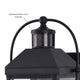 Lexington 1 Light Dualux 8-in. Outdoor Motion Sensor Wall Light Textured Black
