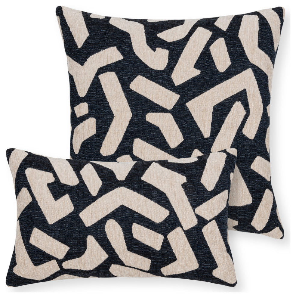 Fascination Indigo Indoor/Outdoor Performance Pillow, 12"x20"