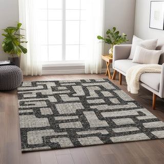 Addison Premium Washable Mayfield AMF110 Gray 8' x 10' Rug
