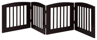 Ruffluv 4-Panel Expansion Pet Gate, Medium 24", Cappuccino