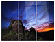 "Summer Night Blue Sky" Photography Metal Wall Art, 3 Panels, 36"x28"