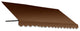 Awntech 4' Dallas Retro Acrylic Fabric Fixed Awning, Brown