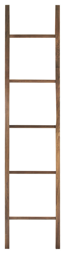 0Decorative Ladder with Solid Walnut