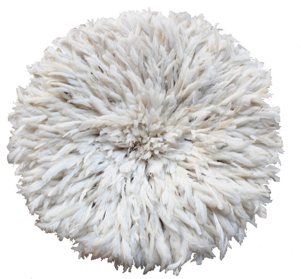 White Ivory Juju Hat Wall Decor, Medium