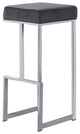 Jakob Backless 31" Bar Stool, Stainless Steel, Set of 2, Velvet Gray