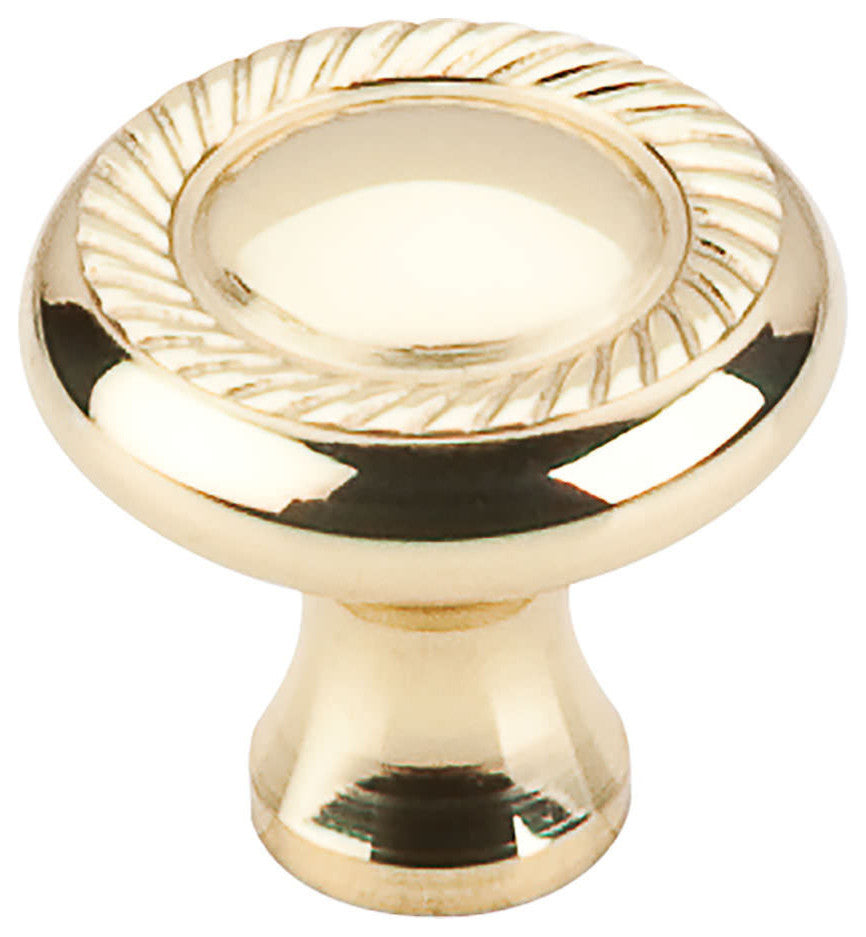 Swirl Cut Knob - Polished Brass (TKM324)