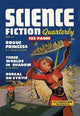 Science Fiction Quarterly: Attack of the Flying City- Gallery Wrapped Canvas Art