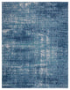 Nourison Home 7'10"x9'10" Calvin Klein River Flow Teal Ivory Blue Area Rug