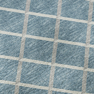 Addison Premium Washable Mayfield AMF140 Blue 5' x 7'6" Rug