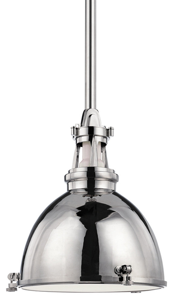 Massena 1-Light Pendant, Polished Nickel