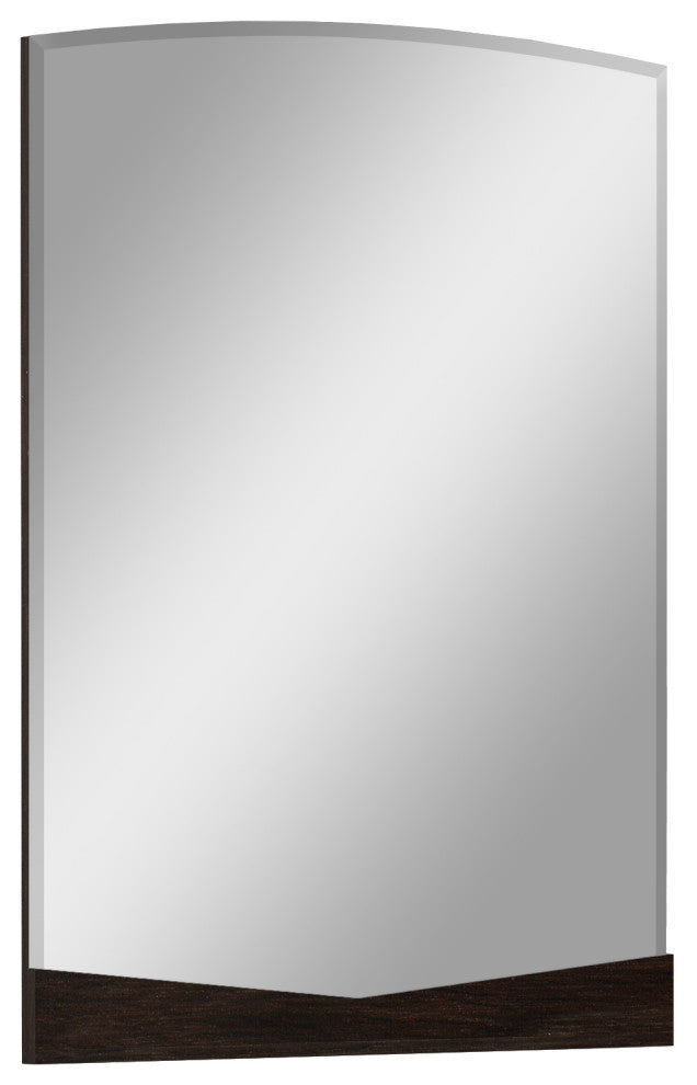 Gia Wood Mirror, Hi Gloss Finish, Wenge