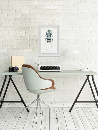 "Spotted Bug" Framed Painting Print, 12"x18"