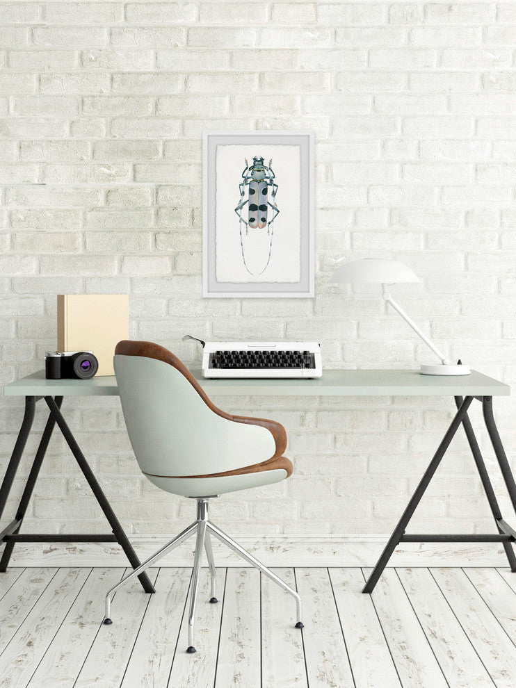 "Spotted Bug" Framed Painting Print, 12"x18"