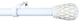 1" Diameter Metrico Curtain Rod, 28"-48", Gilded White