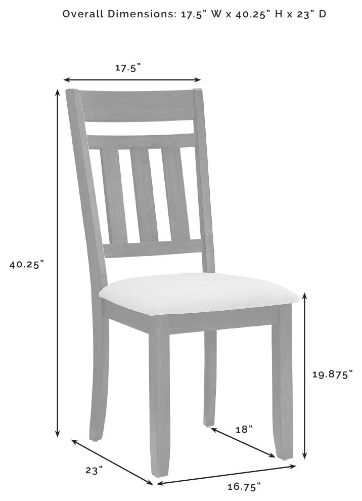 Hayden 4, Piece Slat Back Dining Chair Set, 4 Chairs