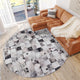 Indoor/Outdoor Stetson SS10 Marble Machine Washable 8' x 8' Round Rug