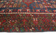 Fine Vintage Distressed Santiago Navy/Red Runner, 3'8x13'5
