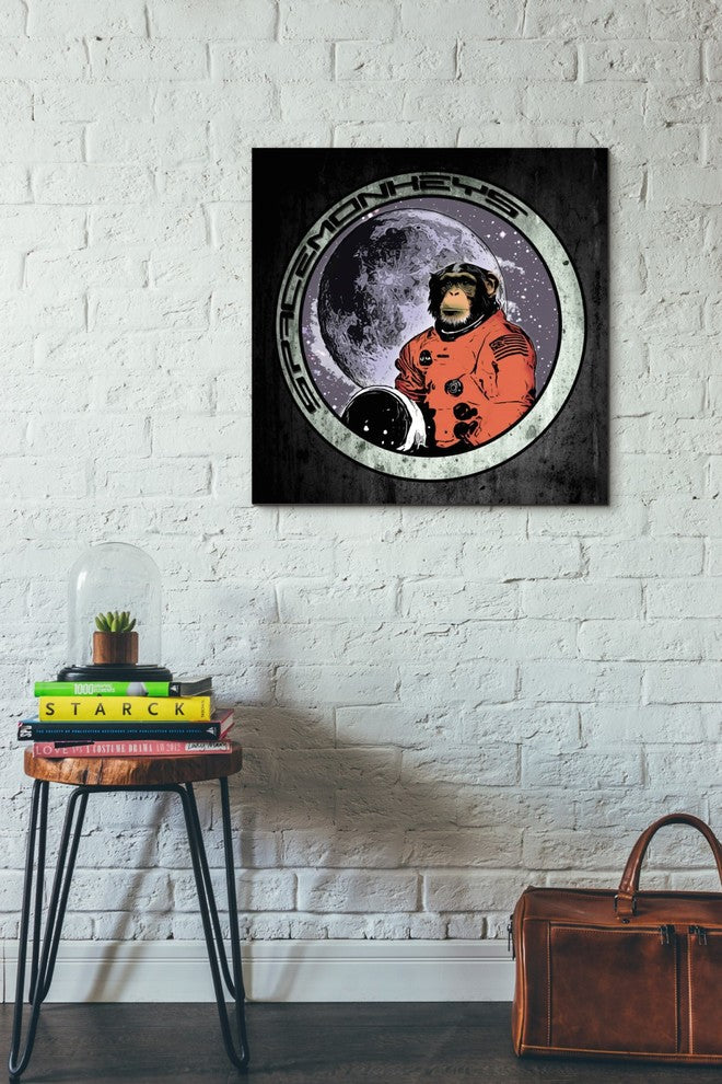 Cortesi Home "Space Monkeys" by Nicklas Gustafsson, Giclee Canvas Art, 26"x26"