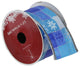 Squares of Snowflake Wired Christmas Craft Ribbon