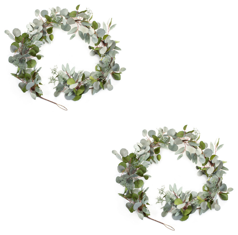 Eucalyptus Garland, 2-Piece Set