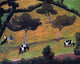 Roger De la Fresnaye Cows in a Meadow, 20"x25" Wall Decal
