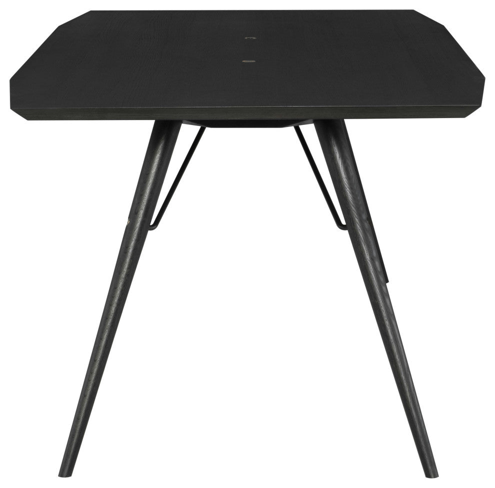 Piper Ebonized Wood Dining Table, HGSR718