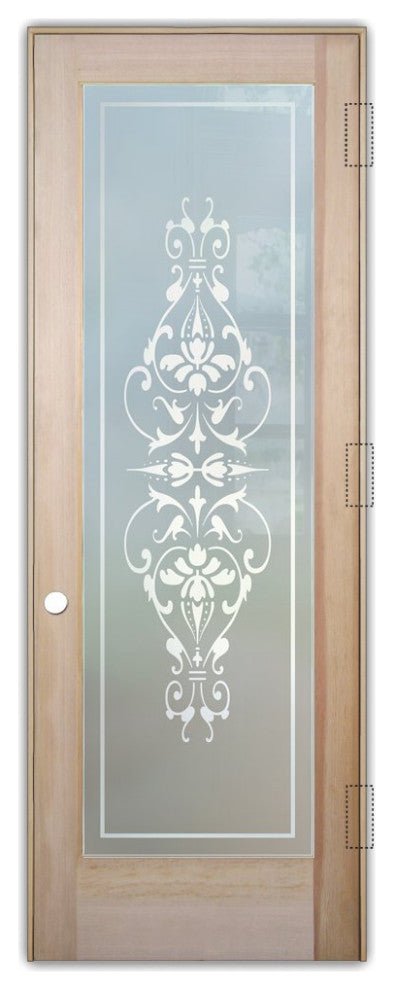 Interior Prehung Door or Interior Slab Door - Bordeaux - Douglas Fir (stain...